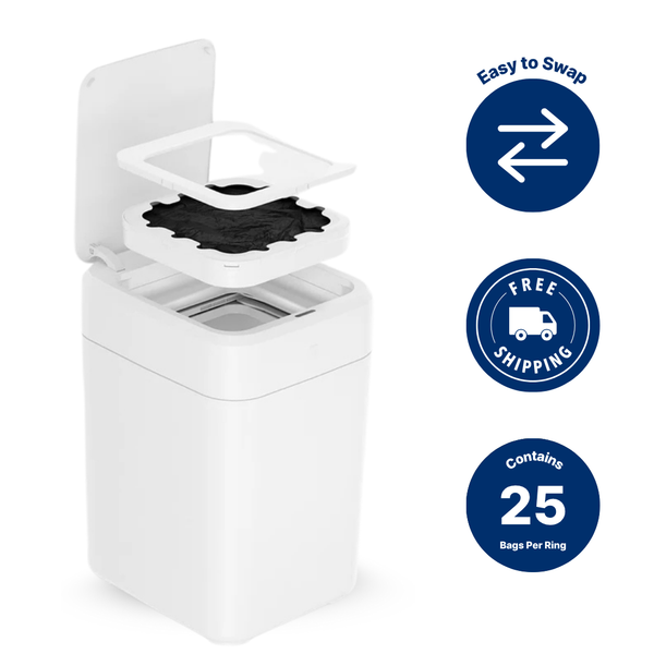 Trash King SmartRing™ Bags – Self-Sealing Trash Bag Pack