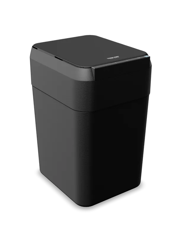 Royal Bin® NOIR 17L smart trash can in matte black