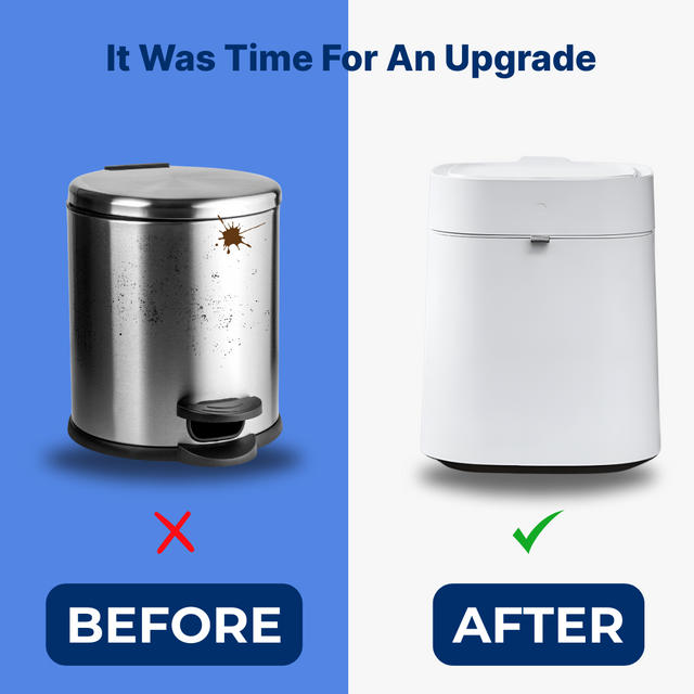 Royal Bin™ Lite 13L – Smart Touchless Self-Sealing Trash Can