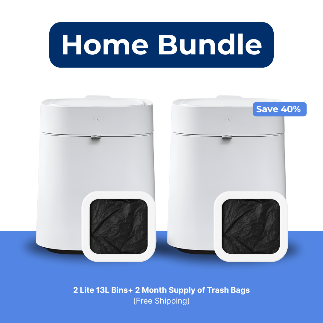 Royal Bin™ Lite 13L – Smart Touchless Self-Sealing Trash Can