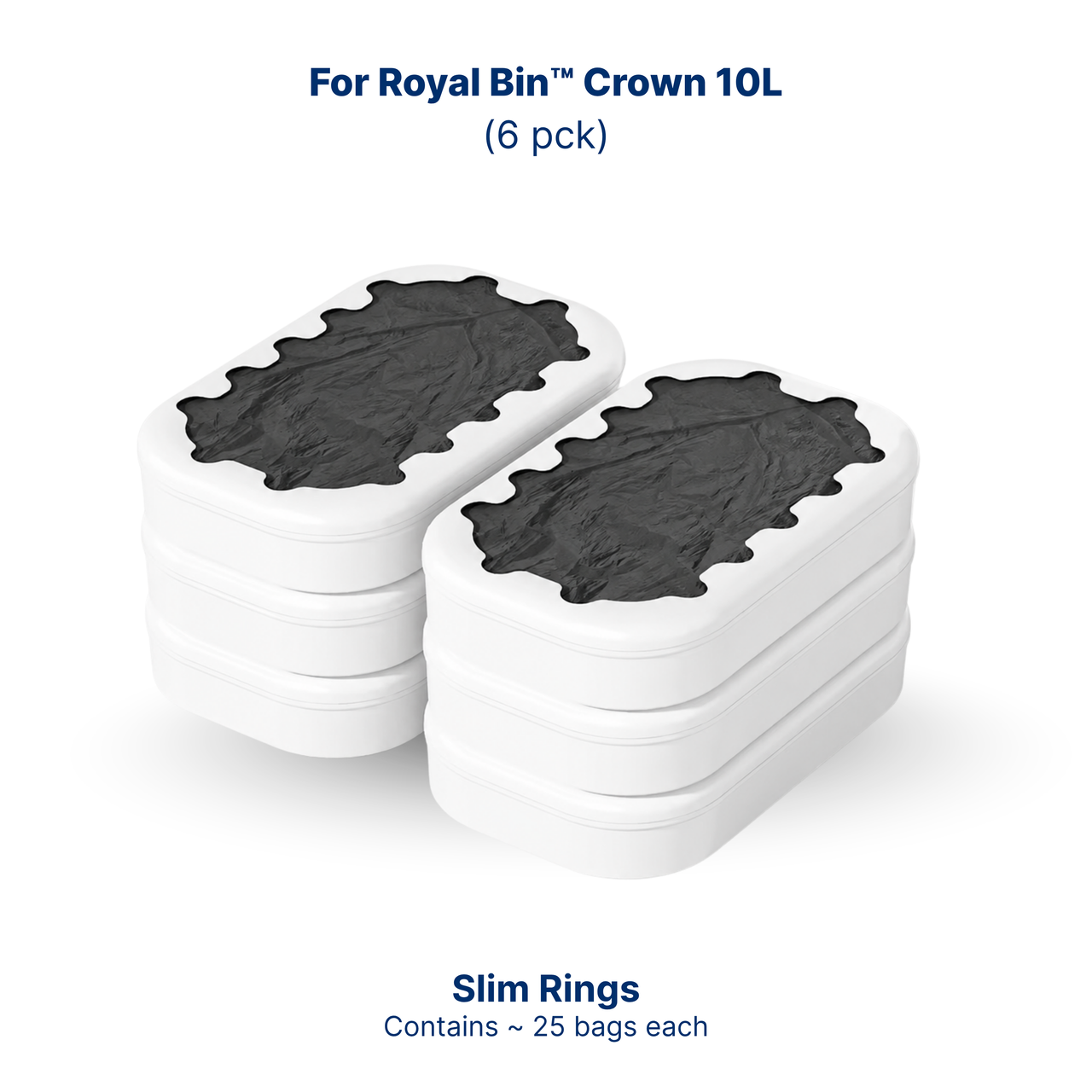 Trash King SmartRing™ Bags – Self-Sealing Trash Bag Pack