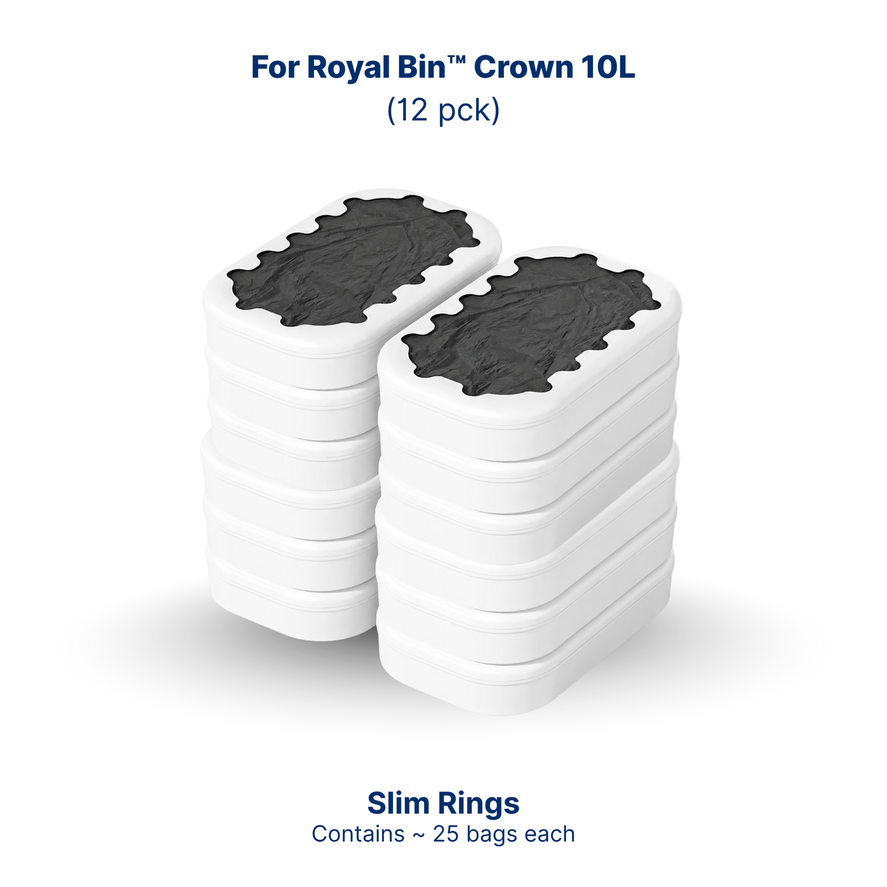 Trash King SmartRing™ Bags – Self-Sealing Trash Bag Pack