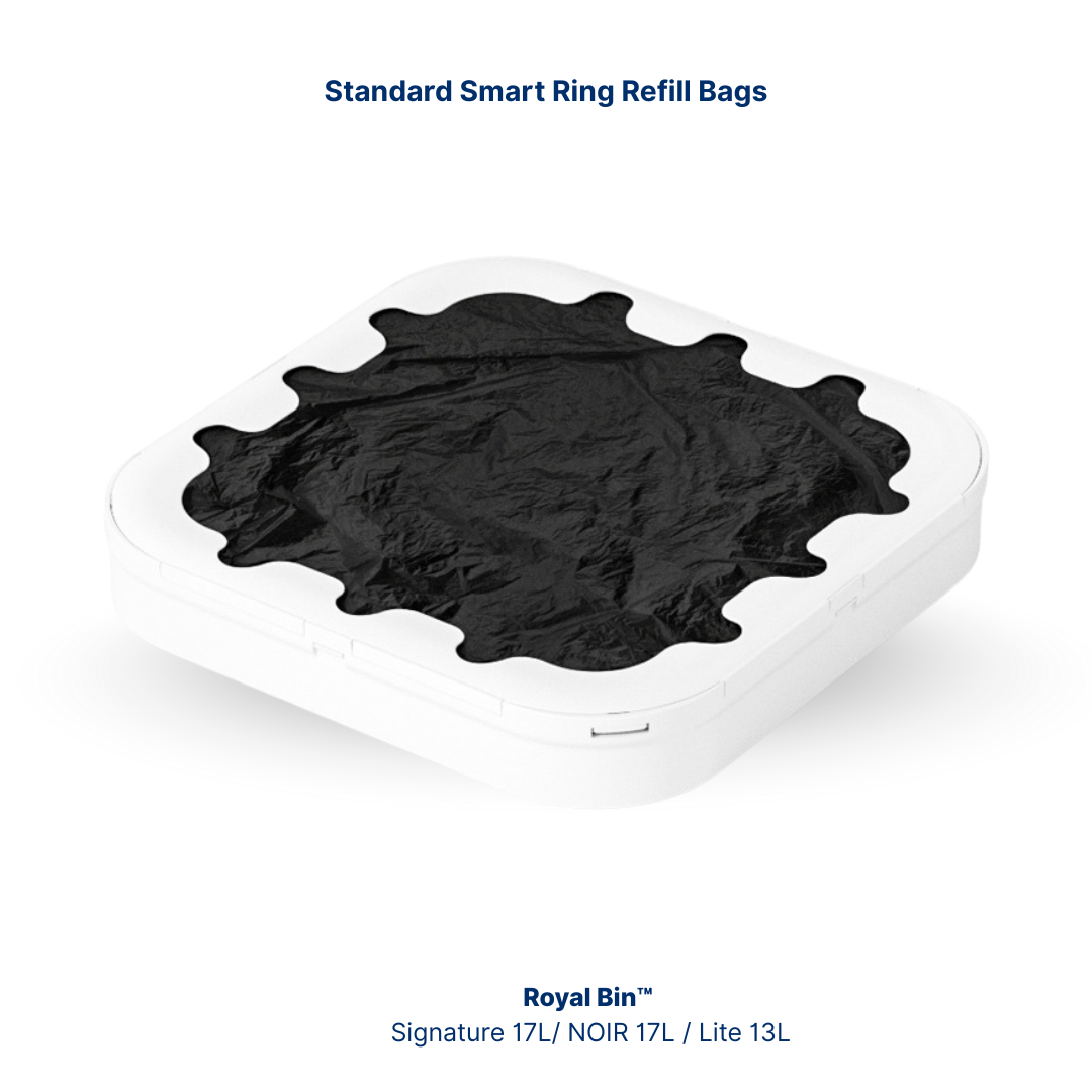Trash King SmartRing™ Bags – Self-Sealing Trash Bag Pack