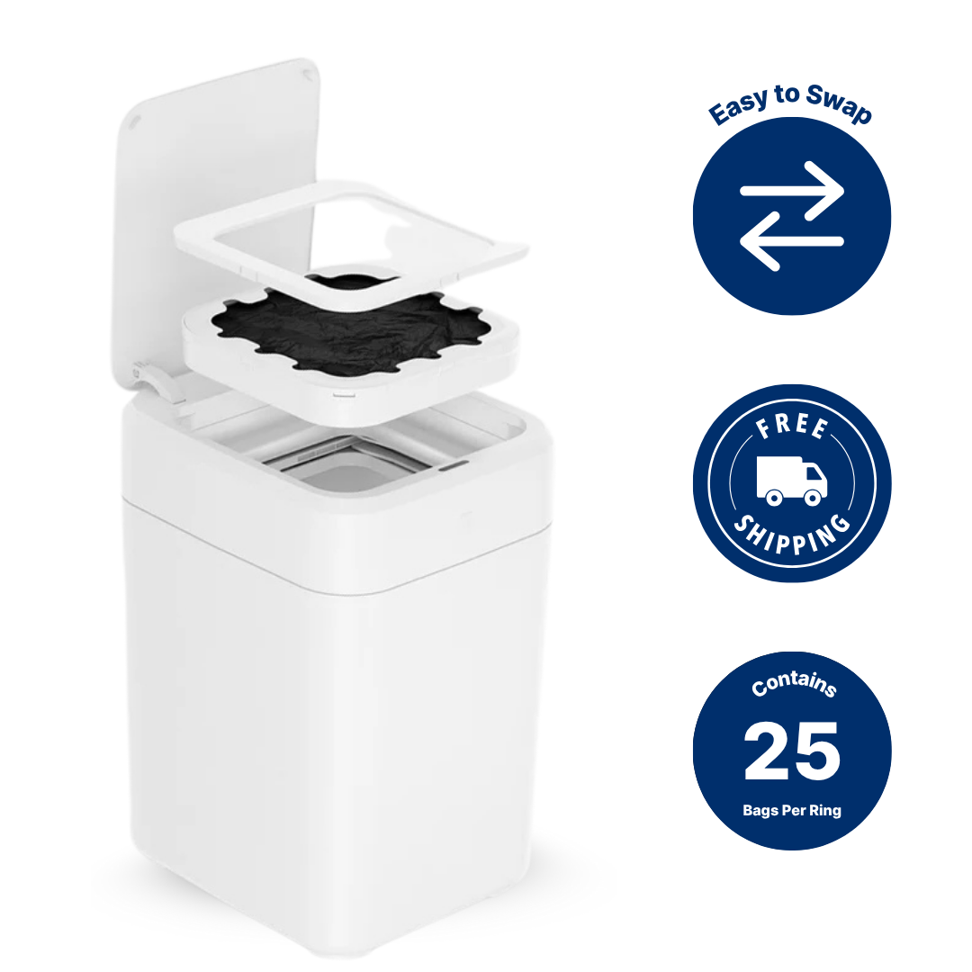 Trash King SmartRing™ Bags – Self-Sealing Trash Bag Pack