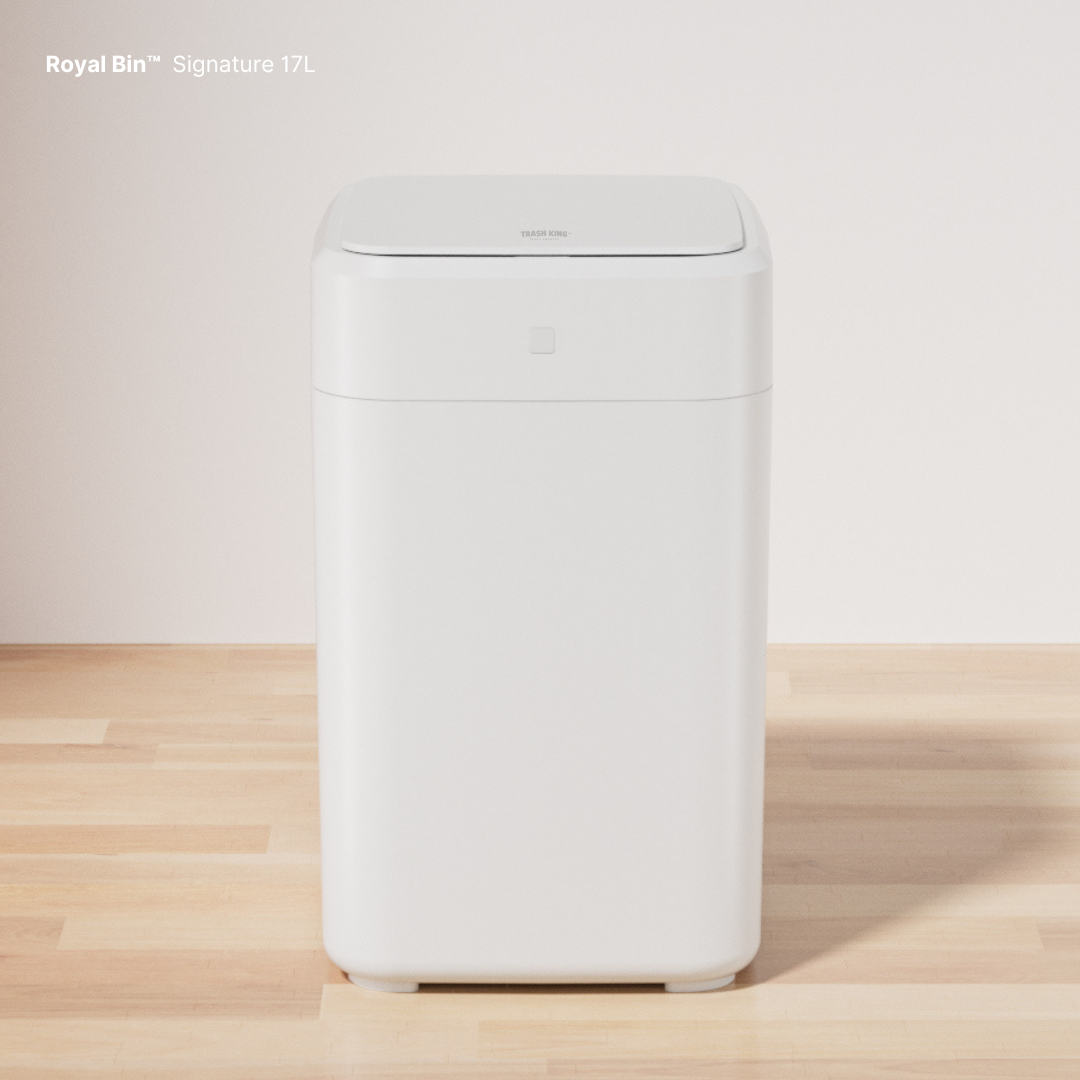 Royal Bin™ Signature 17L – Touchless, Self-Sealing Smart Trash Can