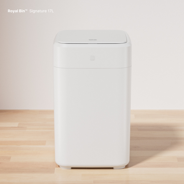 Royal Bin™ Signature 17L – Touchless, Self-Sealing Smart Trash Can