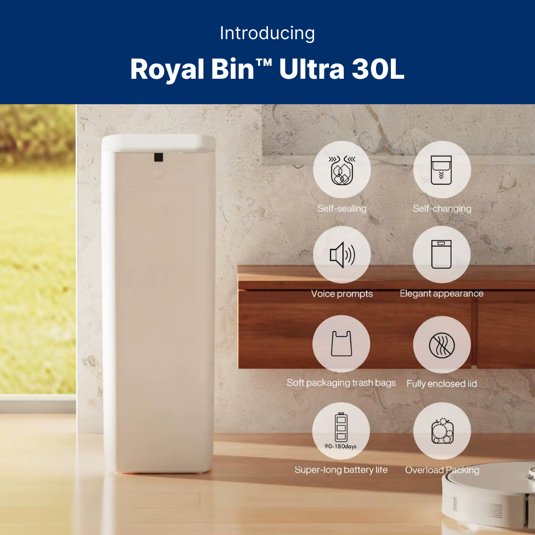 Royal Bin™ Ultra 30L - The Bigger, Smarter, Self‑Sealing Kitchen Bin (New)