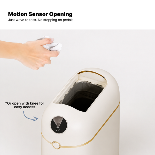 Royal Bin® Crown 10L – Smart Touchless Self-Sealing Trash Can