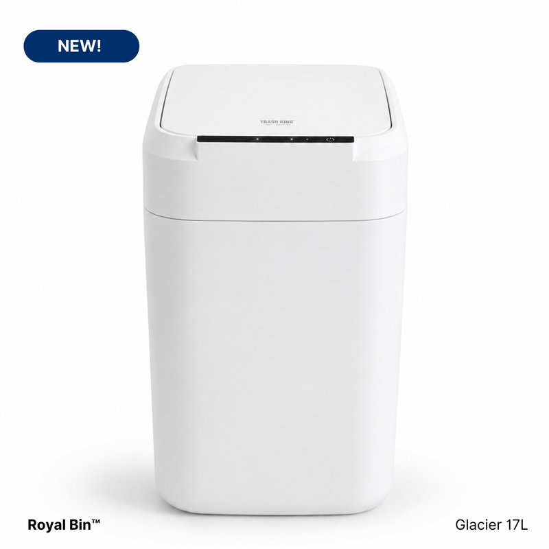 Royal Bin® Glacier 17L smart trash can