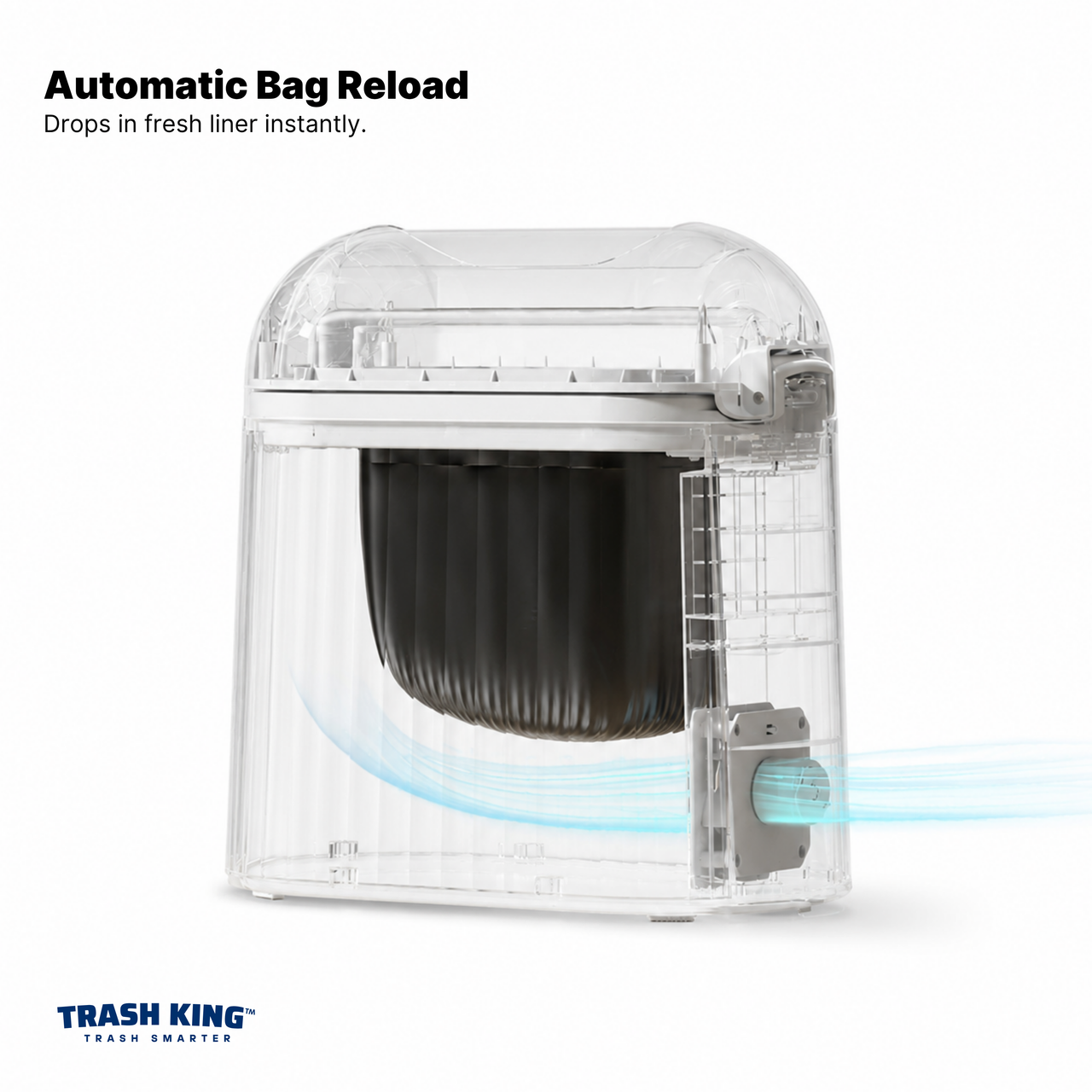 Royal Bin™ Crown 10L – Smart Touchless Self-Sealing Trash Can