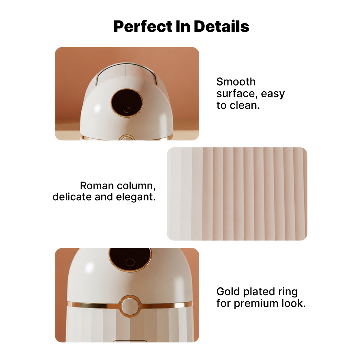 Royal Bin® Crown 10L – Smart Touchless Self-Sealing Trash Can