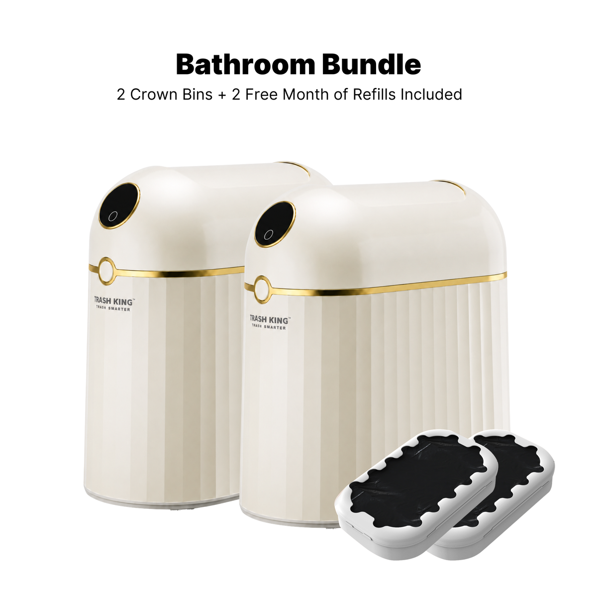 Royal Bin® Crown 10L – Smart Touchless Self-Sealing Trash Can