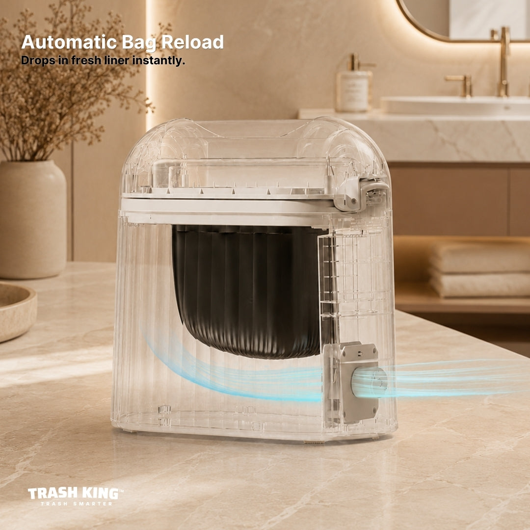 Royal Bin® Crown 10L – Smart Touchless Self-Sealing Trash Can