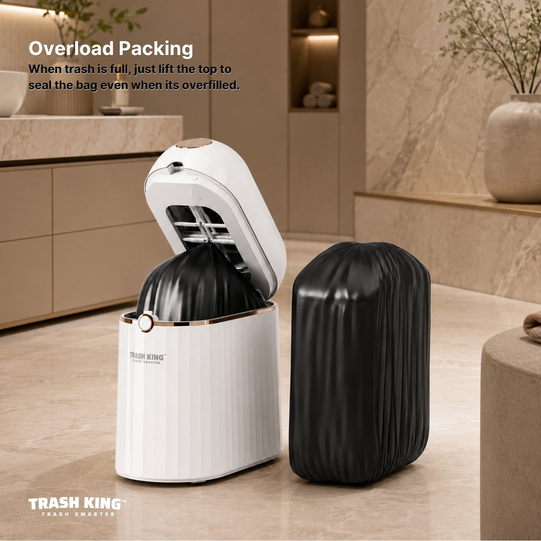 Royal Bin® Crown 10L – Smart Touchless Self-Sealing Trash Can