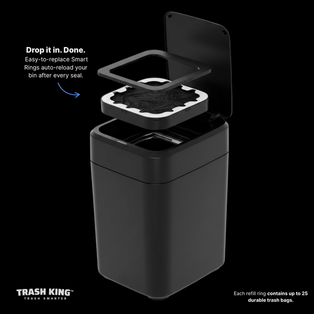 Royal Bin™ 17L - Touchscreen, Self-Sealing Smart Trash Can