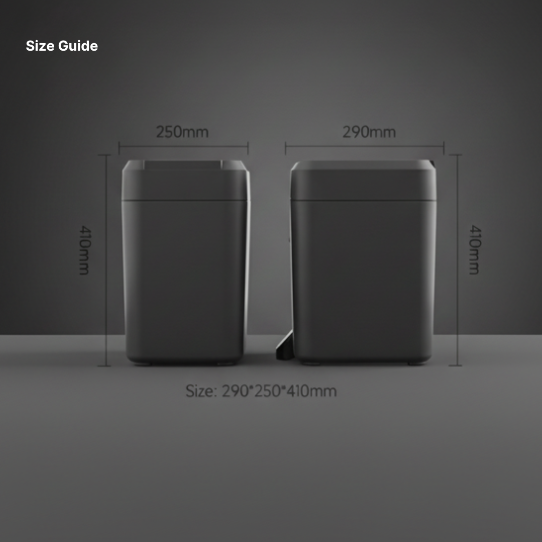 Royal Bin® 17L - Touchscreen, Self-Sealing Smart Trash Can
