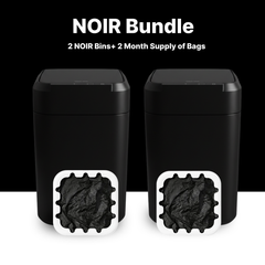 Bundle: 2 Bins + 2-Month Supply of Self-Sealing Bags