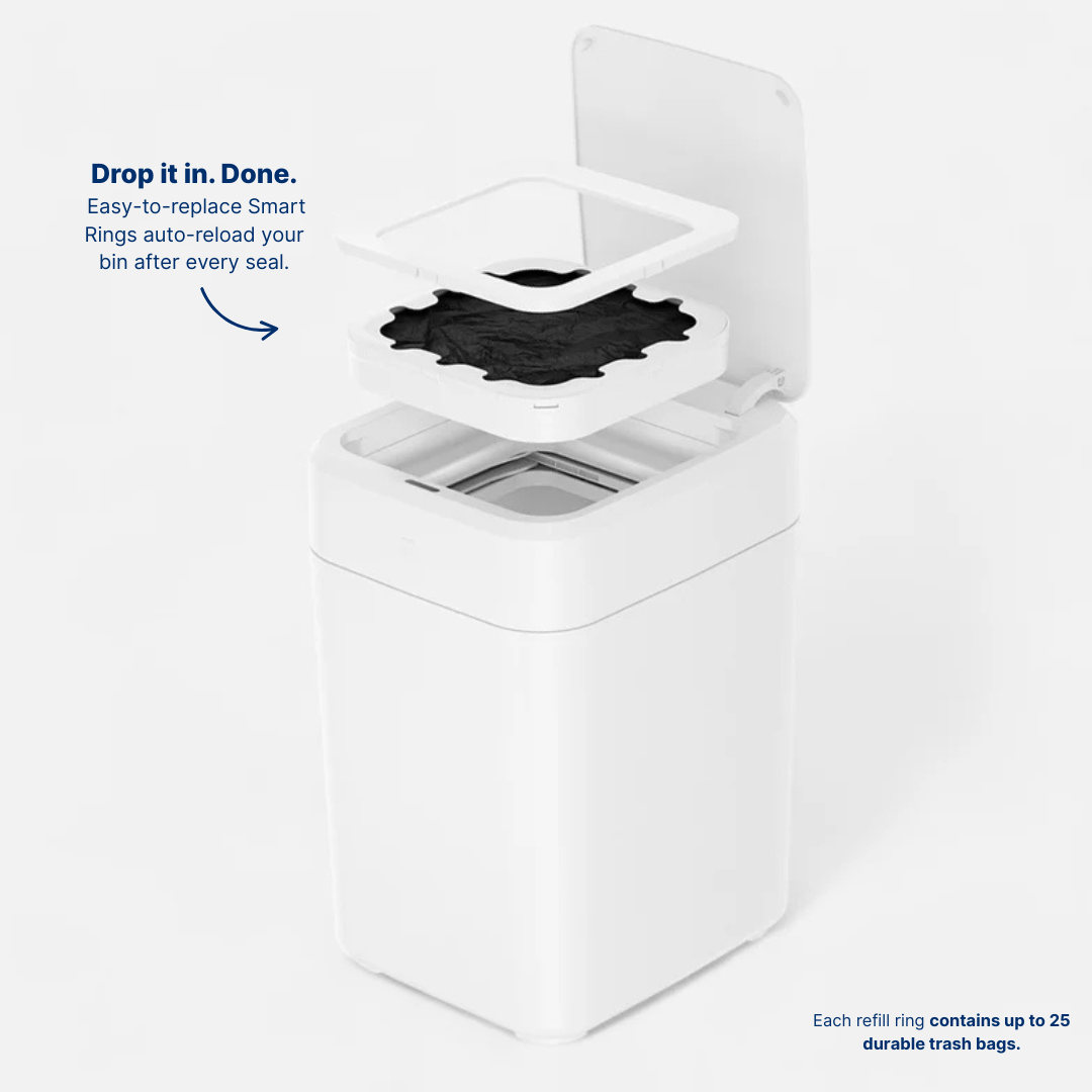 Royal Bin™ Signature 17L – Touchless, Self-Sealing Smart Trash Can
