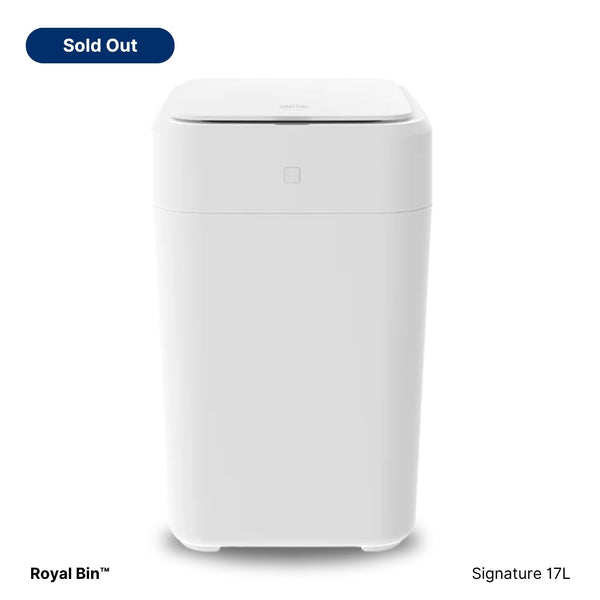Royal Bin® Signature 17L – Touchless, Self-Sealing Smart Trash Can