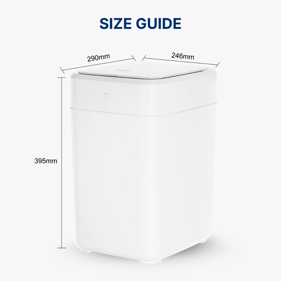 Royal Bin™ Signature 17L – Touchless, Self-Sealing Smart Trash Can