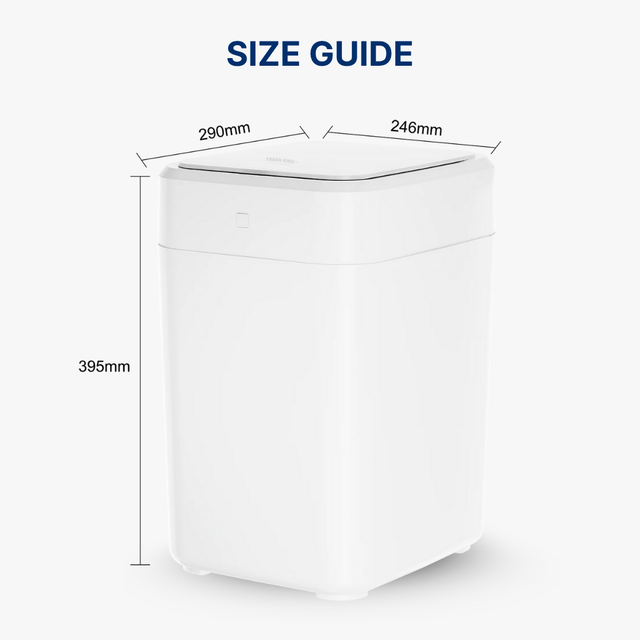 Royal Bin™ Signature 17L – Touchless, Self-Sealing Smart Trash Can