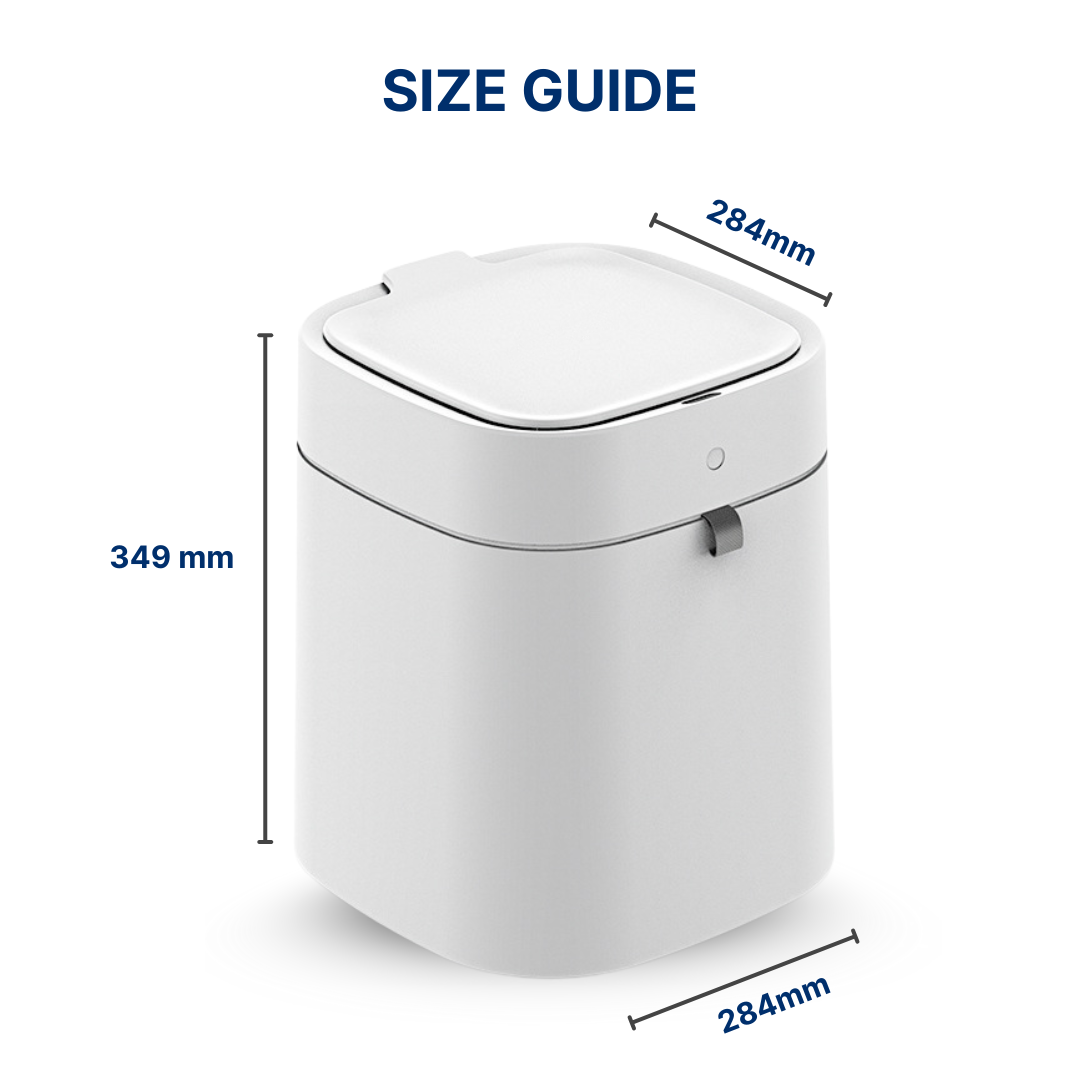 Royal Bin™ Lite 13L – Smart Touchless Self-Sealing Trash Can