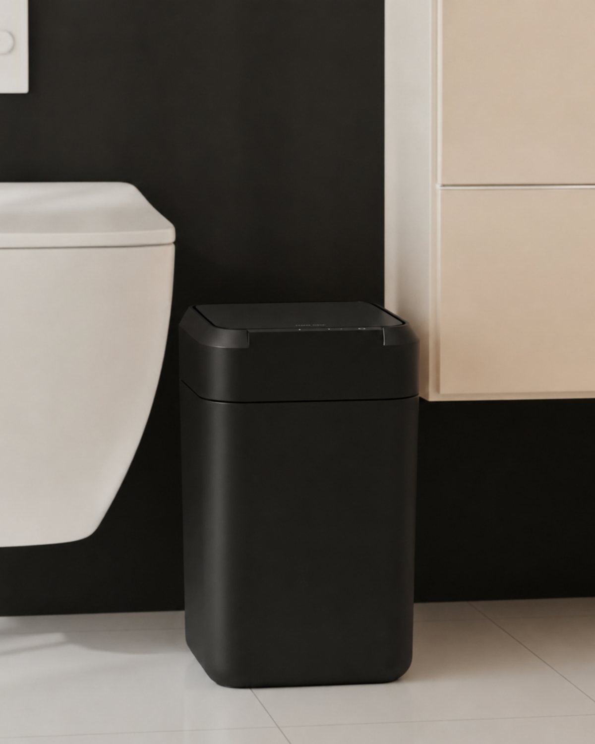 Royal Bin® NOIR 17L in a bathroom