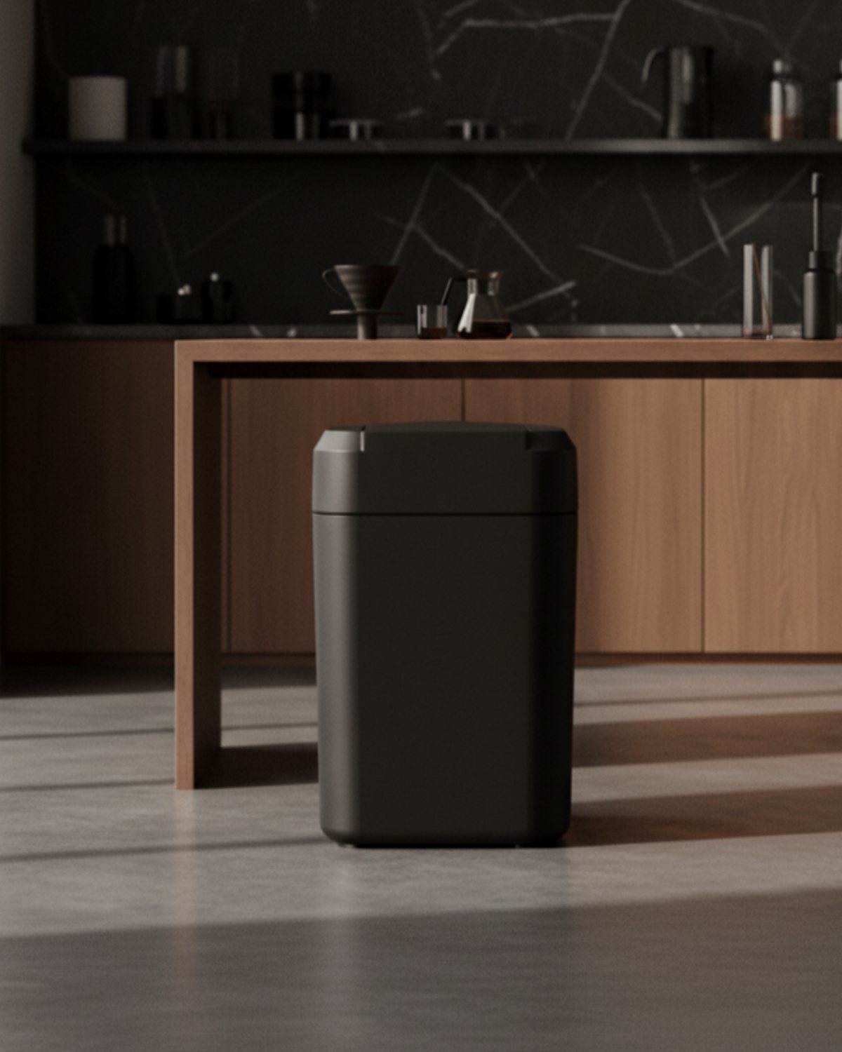 Royal Bin® NOIR 17L in a kitchen