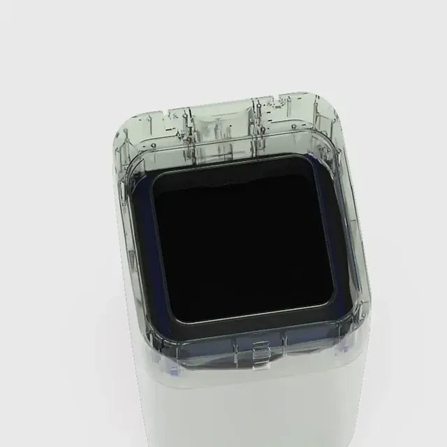 3D cutaway of the Royal Bin® NOIR 17L: a fresh bag lowers into place inside the bin